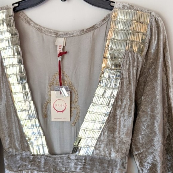 Anthropologie RAGA Romantic Visions Velvet Dress - Picture 4 of 8